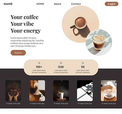 Coffee Landing Page UI Design dribbble