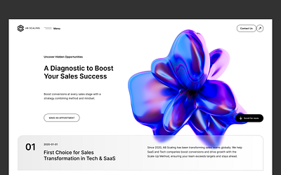 AB Scaling | B2B Tech & SaaS Website Design b2b branding clean corporate modern saas sales tech ui ux webdesign