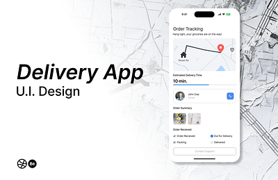 Delivery App U.I. Design app branding design graphic design illustration interface logo manipulation photo ui user ux vector website wix