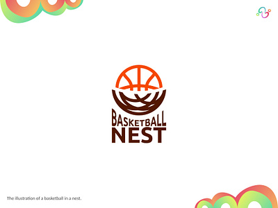 Basketball Nest Logo animal athlete ball basket basketball bird brand design egg logo design logo designer logo for sale logo idea logo inspiration logomark logotype nest sport wildlife zzoe iggi