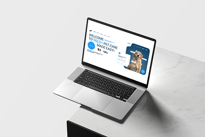 TAILS — Pet Care Landing Page animal store blue ui ecommerce figma design interactive ui landing page modern design pet care ui pet website responsive web ui ux