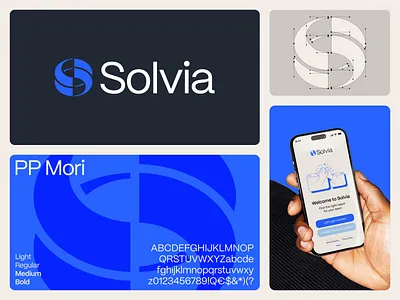 Solvia brand branding connection construction contact design global globe graphic design grid icon logo logodesign minimal s letter talent typography