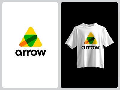 Letter A arrow logo concept a logo arrow brand identity branding colorful design graphic design grow growth logo letter a logo logo design minimal modern up