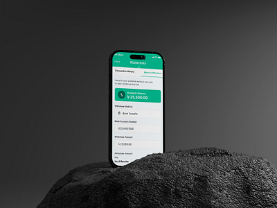 Transaction history & balance withdraw withdraw