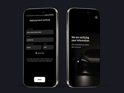 Rentify — KYC flow & card verification cardui kyc minimalui mobileapp productdesign uxdesign