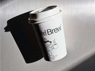 Rebel Brew | Brand Coffee Cup branding branding design café visual identity design digitalmarketing graphic design illustration logo vector