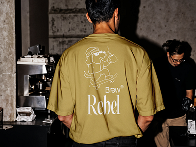Rebel Brew | T-shirt design branding branding design café visual identity design digitalmarketing graphic design illustration logo vector