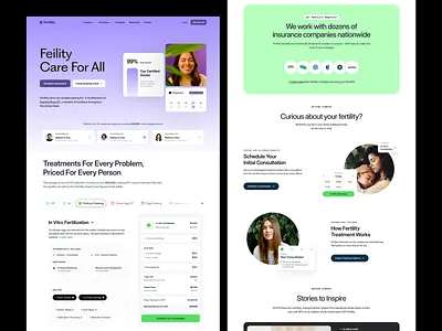 Fertility - Landing Page Design appointment doctor doctor consultation donor egg ivf dstudio embryo freezing fertilisation fertility fertility landing page fertility website healthcare healthcare website iui ivf landing page design meeting schedule sperm web designer website
