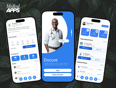 Medical App app design app screen app ui design doctor app hospital app interaction design medical app medical app design mobile app ui ui design ux