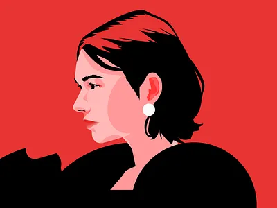 2444 abstract app illustration blog branding composition design editorial editorial illustration idenity illustration laconic lines minimal portrait portrait illustration poster simple simple portrait woman woman illustration
