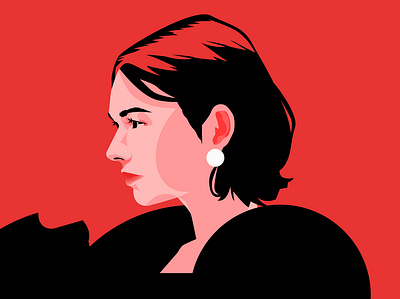 2444 abstract app illustration blog branding composition design editorial editorial illustration idenity illustration laconic lines minimal portrait portrait illustration poster simple simple portrait woman woman illustration