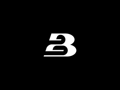 2B - Twobee bold branding cypher geometric icon logo minimal monogram numeral symbol