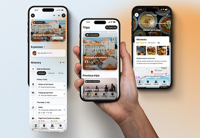 Trippy – The All-in-one Group Travel App ios mobile ui