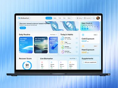Huyen - BioHacking Program biohacking dashboard health healthtech