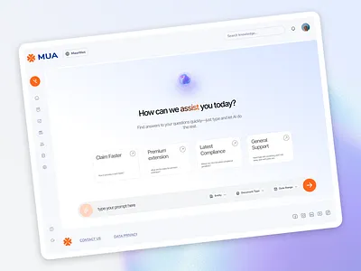AI Assistant – Smart Support Dashboard UI ai ai assistance aichat chat bot dashboard design tool ui ux