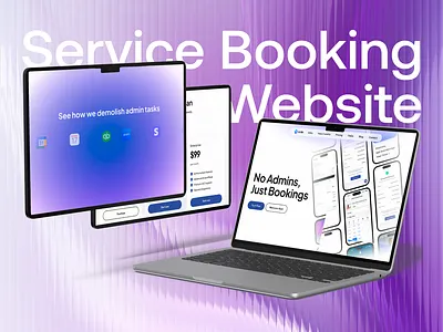 Service booking Website - Oode service tech technology ui