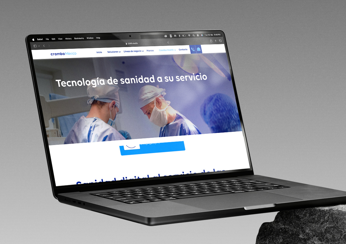 Technology & Health Service Website on WordPress | Crambo México animation branding design graphic design illustration motion graphics ui ux webdesign webdesign and development website