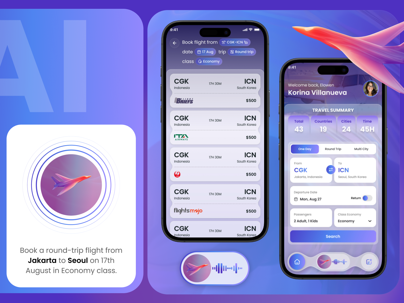 Google Flights AI interface
