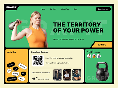Main page for the application app design ui