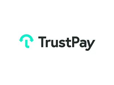 trustpay logo arrow bank best branding business finances icon logo logotype minimal modern money pay payment professional safe security transfer trust umbrella