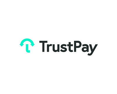 trustpay logo arrow bank best branding business finances icon logo logotype minimal modern money pay payment professional safe security transfer trust umbrella