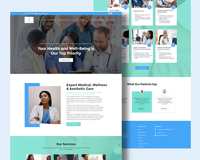 Wellness landing page dental care doctor website health website design landing page ui ux web design webdesign website design website redesign wellness website wix website design wordpress wellness website