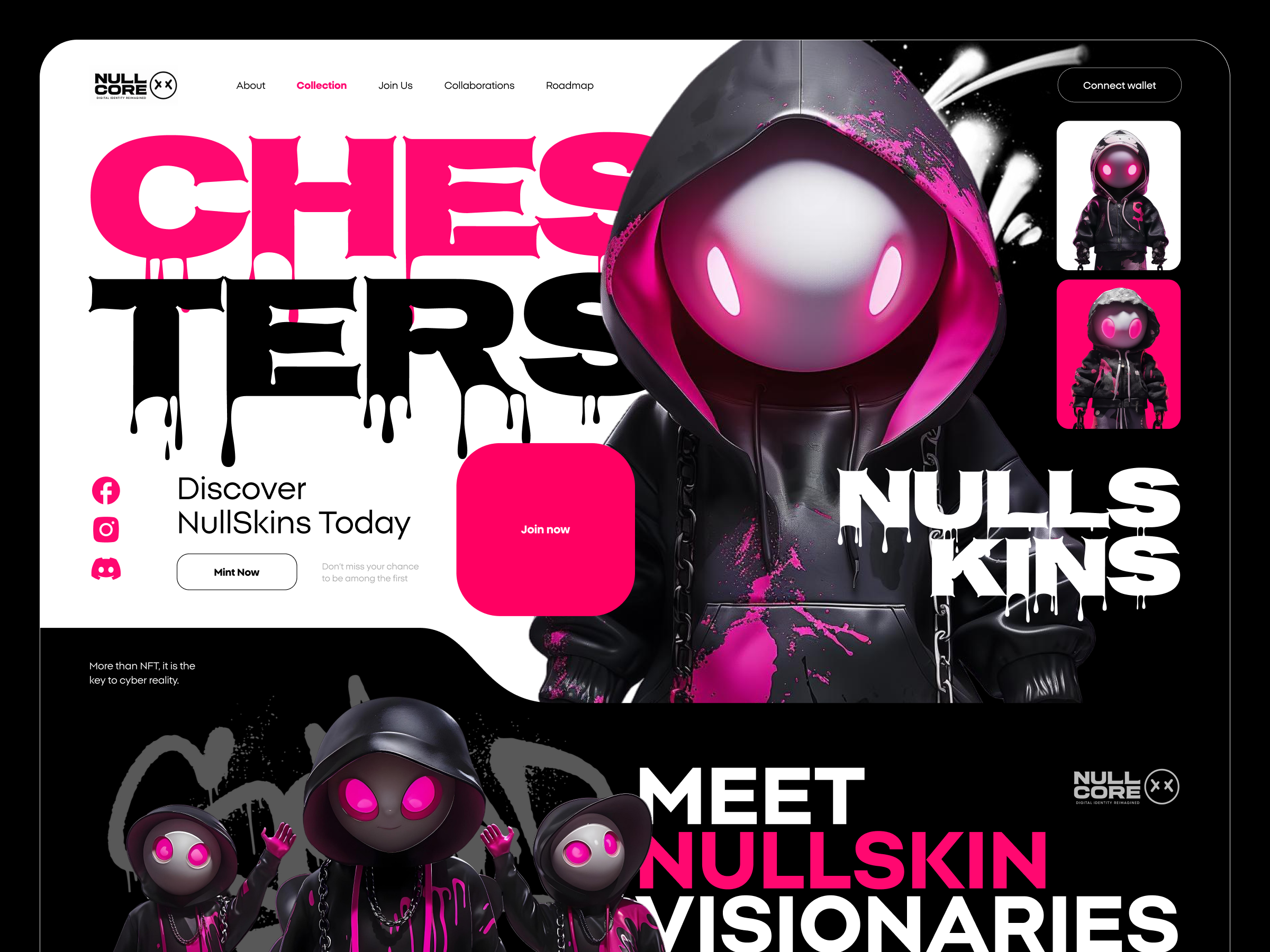NFT Landing Page art designe graphic design landing page nft ui ux web design web site