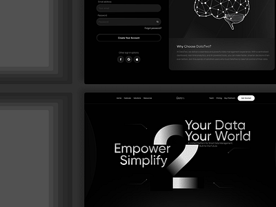 DataTwo - smart data management analytics animation automation button clean component creativeworkflow dashboard dataplatform designprocess interface product productdesign saas trend ui userinterface ux webdesign website