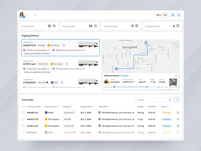 Dashboard for Logistics Company - Comfort Shift admin dashboard core app dashboard crm dashboard custom dashboard dashboard dashboard ui logistic app logistics company logistics dashboard logistics logo logistics mobile app logistics website mobile web app modern dashboard product dashboard product design product ui web app web dashboard webapp