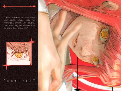 poster "Makima" branding design graphic design illustration