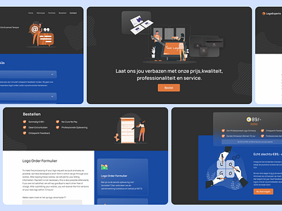 Logo Experts Website logo experts ui visual design