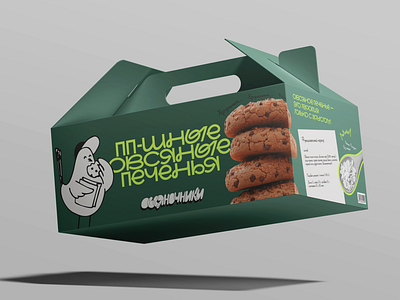 Упаковка для овсяных печеньев design graphic design illustration logo typography vector