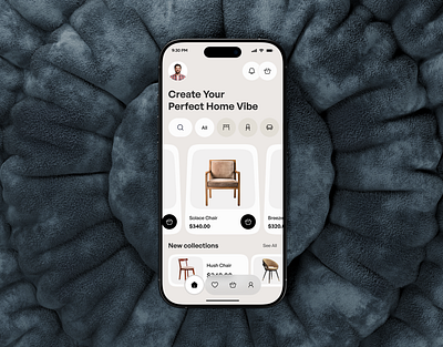 Modern Furniture Shopping App UI Design app app design ar shopping ecommerce design furnispace furniture furniture app home decor app interior design ios mobile mobile app product design