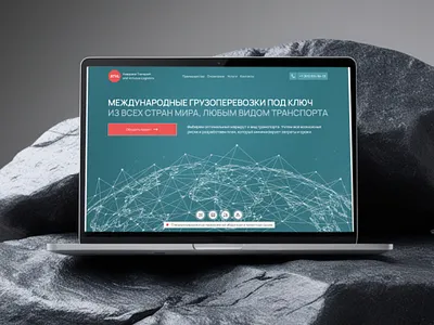 Website design for a logistics company graphic design ui