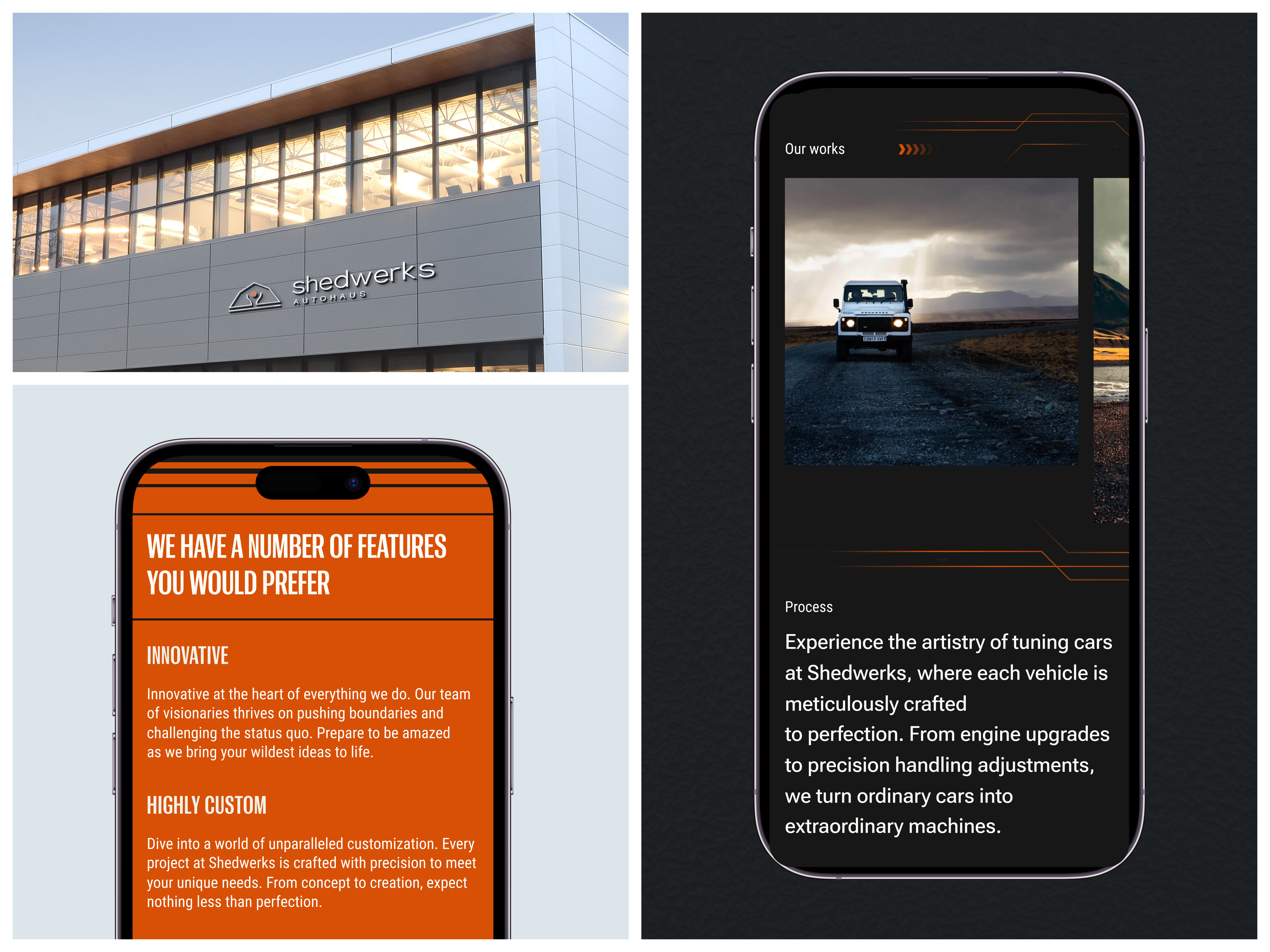Example of UI/UX Design and Logo for Premium Car Tuning Brand | Masterly