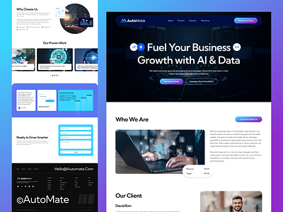 AutoMate – Smart UI/UX for an AI & Data-Powered professional ui