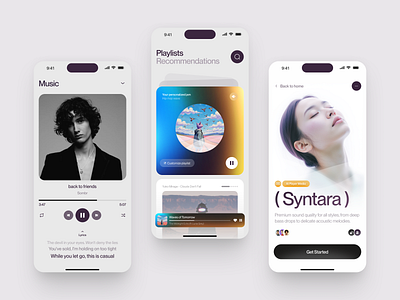 Mobile design for Music app design application application design design interface ios app design mobile mobile app mobile app design product service startup ui ux