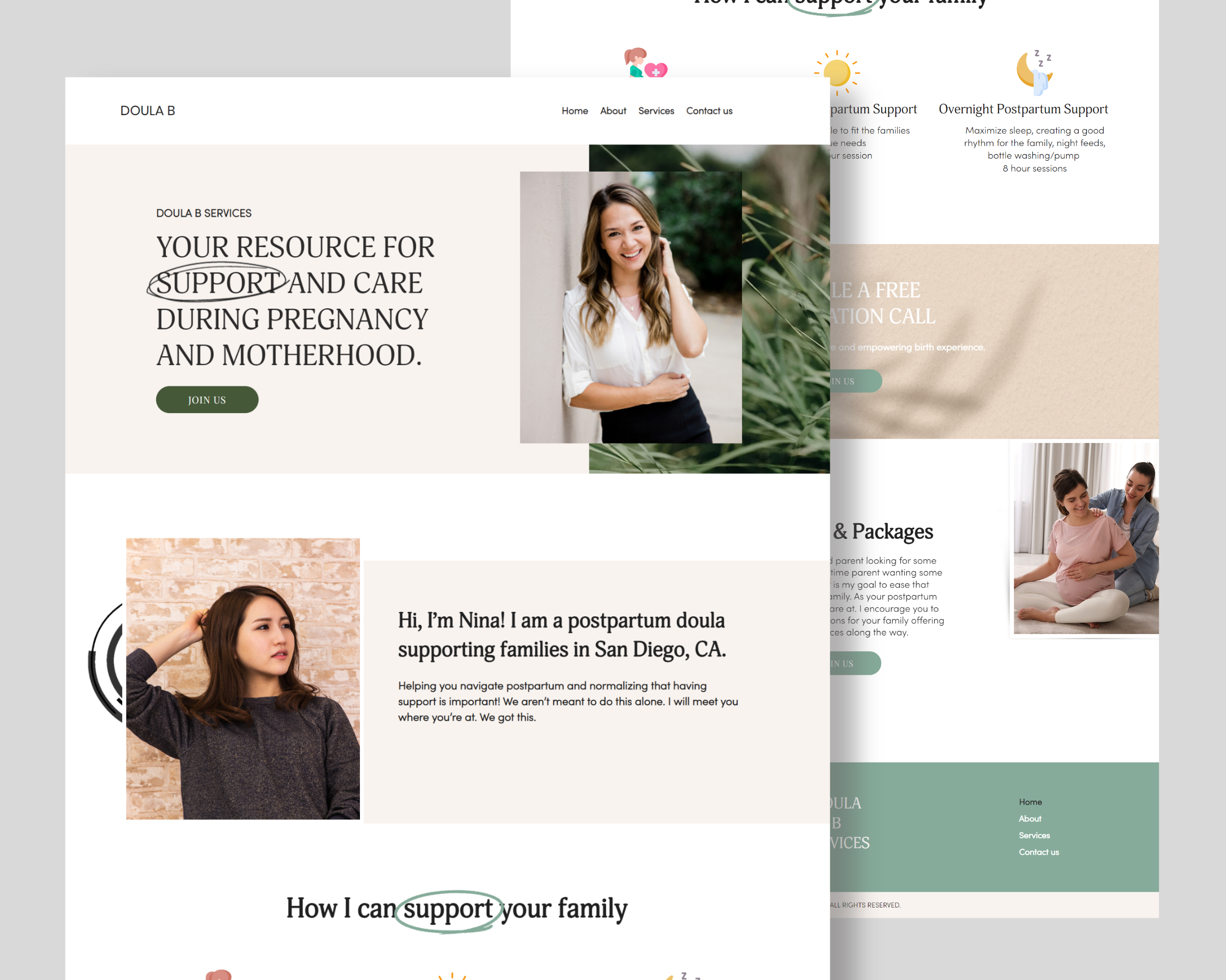 Mother Care Website Design graphic design mother care website design pregnancy website design squarespace webdesign wix wix landing page wix website design wordpress wordpress website design