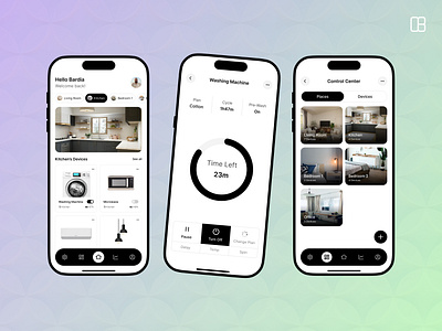 Smart Home Care App UI app app design app ui control cta graphic design home home app home care home care app home control light mode product design smart smart home smart home app ui user interface ux