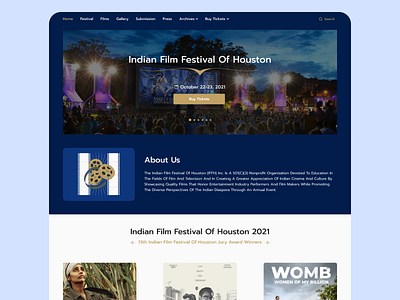Film Festival Website film festival ui website design
