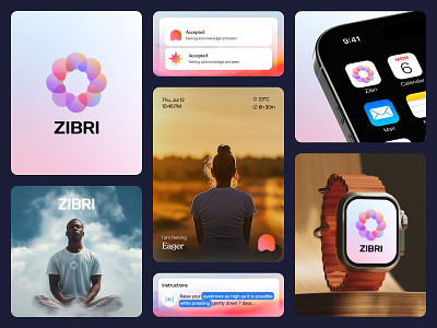 ZIBRI — Mental Healthcare branding | UI/UX Design branding branding design calm ui figma design logo design mental health website mental wellness mentalhealthbranding mindfulness mood tracker ui selfcare website therapy ui uiux design web design website design wellness website