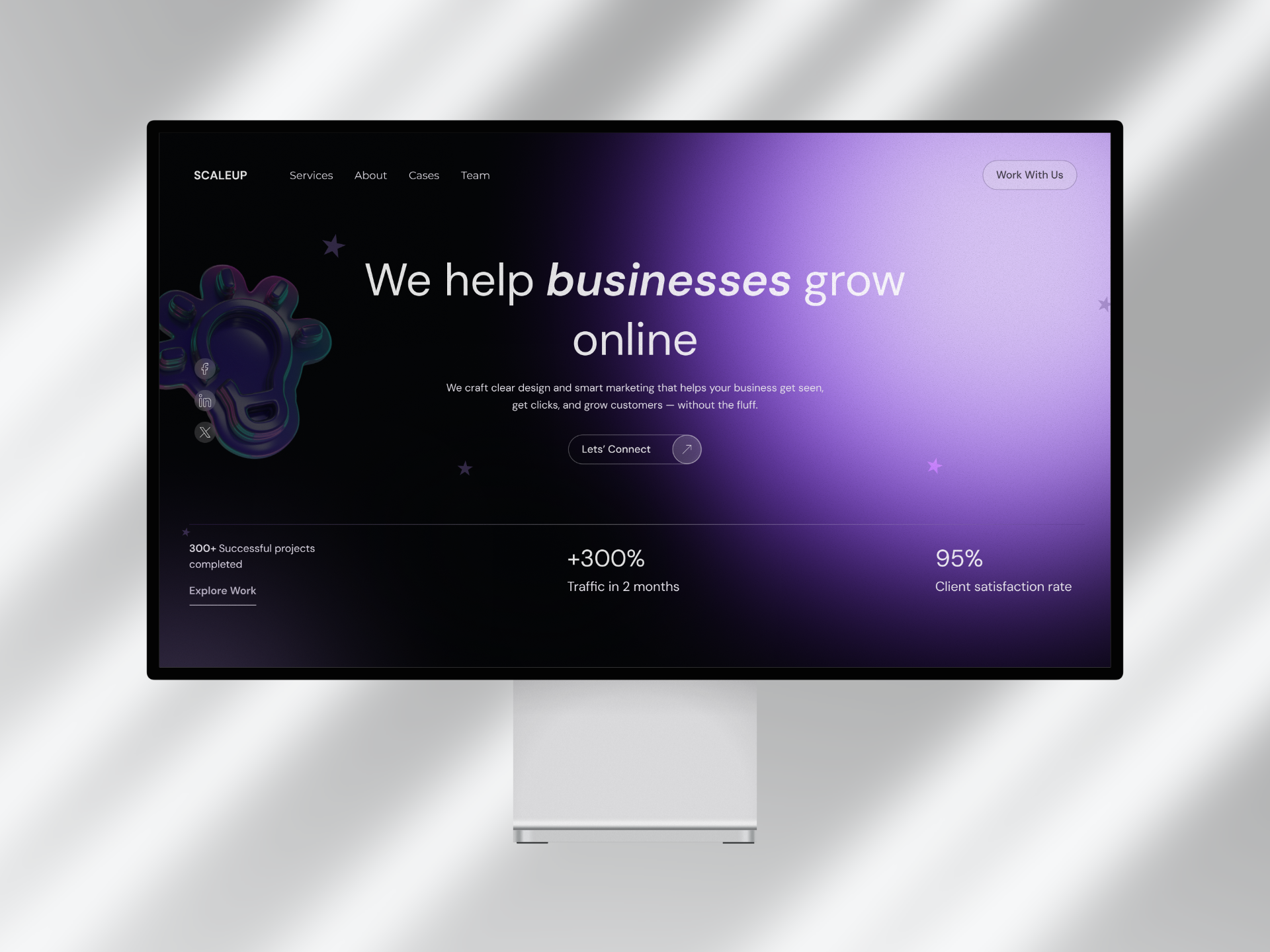 Marketing Agency Landing Page (Hero Section) agency website agency website hero section design header section ui design hero section hero section ui hero section ui design homepage design landing page landing page hero section landing page ui marketing agency modern landing page product design ui ui design ui ux design ux web design