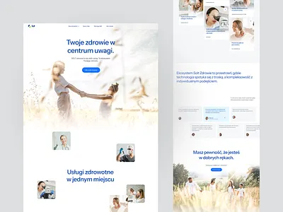 SOLT Zdrowie - LP for product from Health Care Sector company copywriting design healthcare landing page mobile design modern look product design project responsive ui ux web