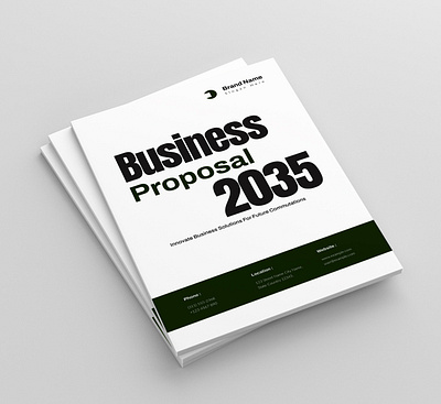 Business Proposal Template branding brochure business creative design illustration layout proposal template