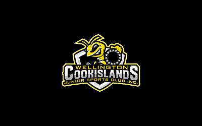 Willington CookIslands Junior Sports Club Inc. Logo Design cartoon logo graphic design illustration logo logo design mascot mascot logo netball logo sports sports logo