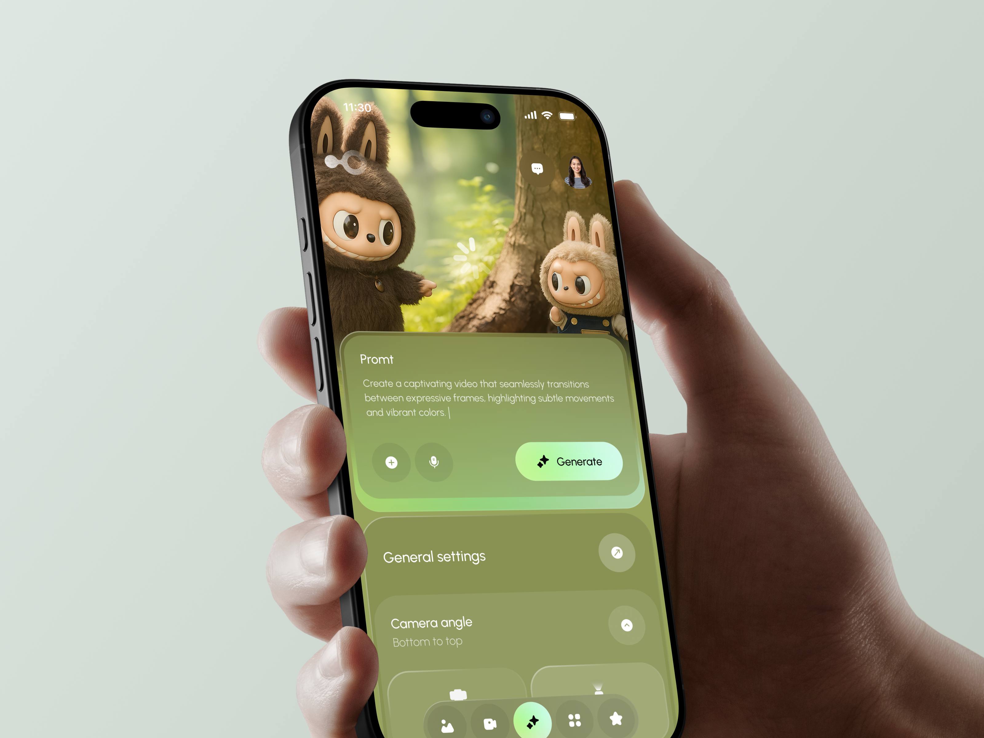 Galaxon - AI Video Generator Mobile App ai app b2b business creation crm dashboard design edit generation interface labubu mobile product saas service software ui ux video