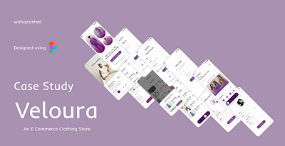 Veloura branding clothing e commerce fashion graphic design ui