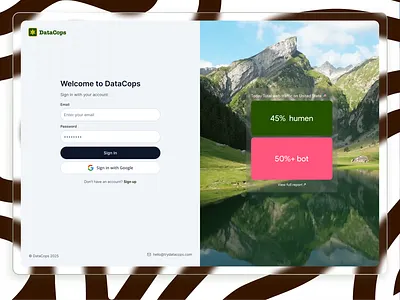 Log in Screen Design - Read Full Case Study analytics case study dashboard data analytics data security data visualization first party data log in login login page login screen martech product design saas saas design ui design uiux user experience ux design web app