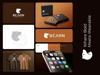 Bearn Apparel Logo Branding Design appearel brand identity branding clothing design graphic design identity illustration logo logo design vector