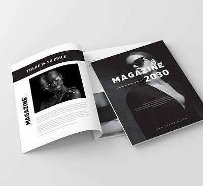 Fashion Magazine Template branding brochure business creative design fashion illustration layout magazine template